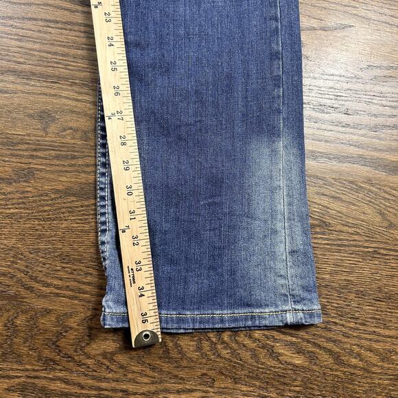 Cowgirl Tuff Co Jeans Womens 32x37 Blue Don't Fence Me In Bootcut Western - Picture 9 of 12